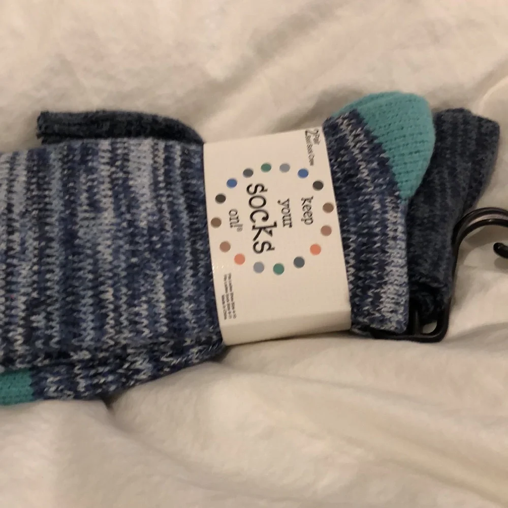 KEEP YOUR SOCKS ON! Boot Crew Socks 2 pair NWT